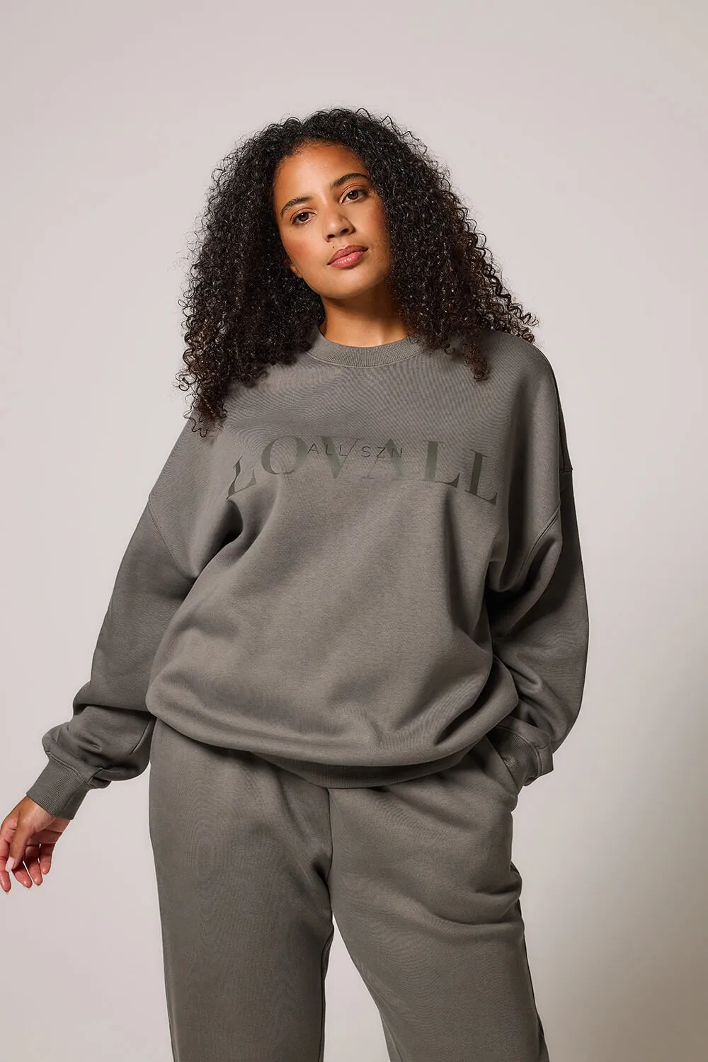 ALL SZN Organic Oversized Sweatshirt Style 4 - Slate Green