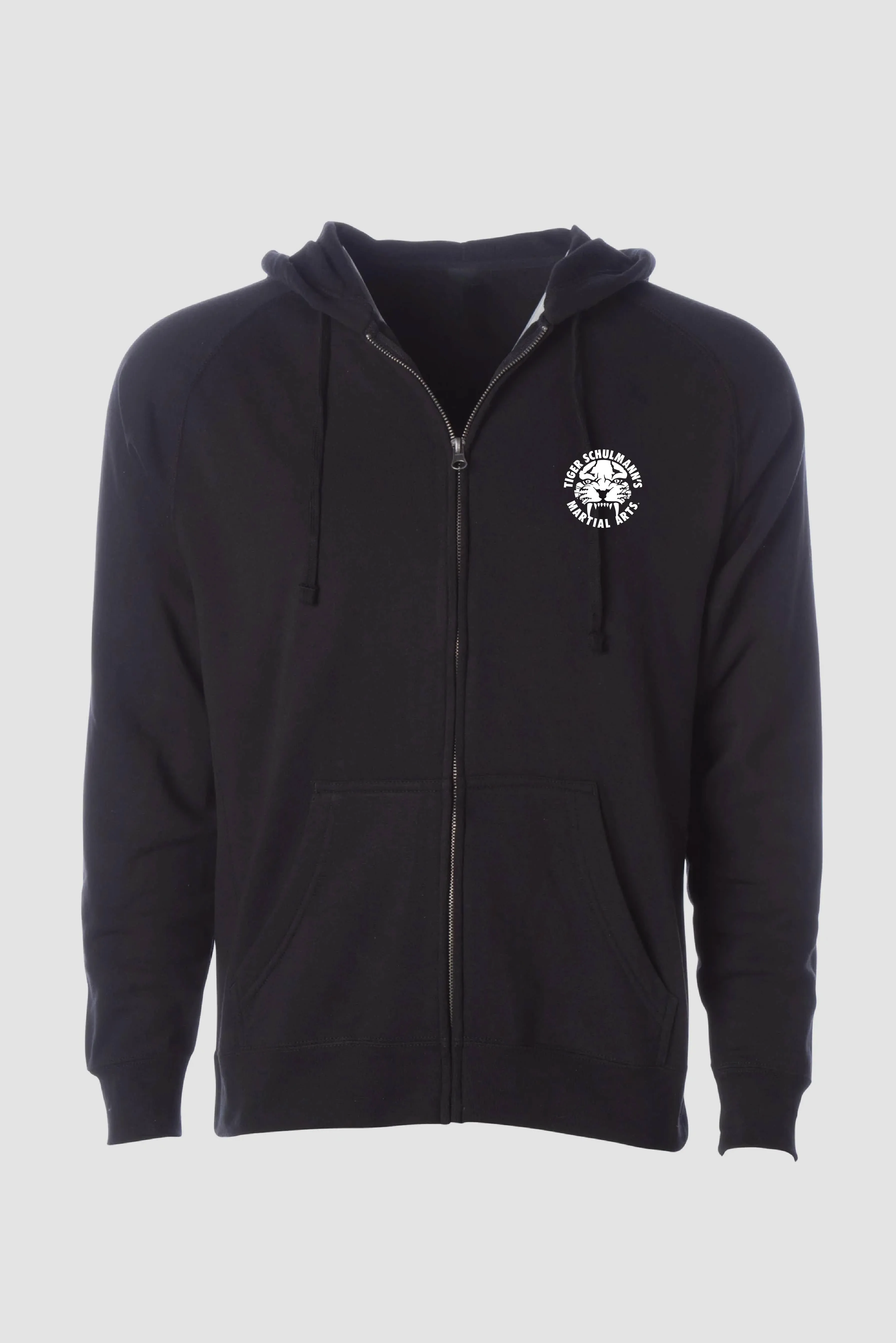 'At Ease’ Zip Hoodie - Black