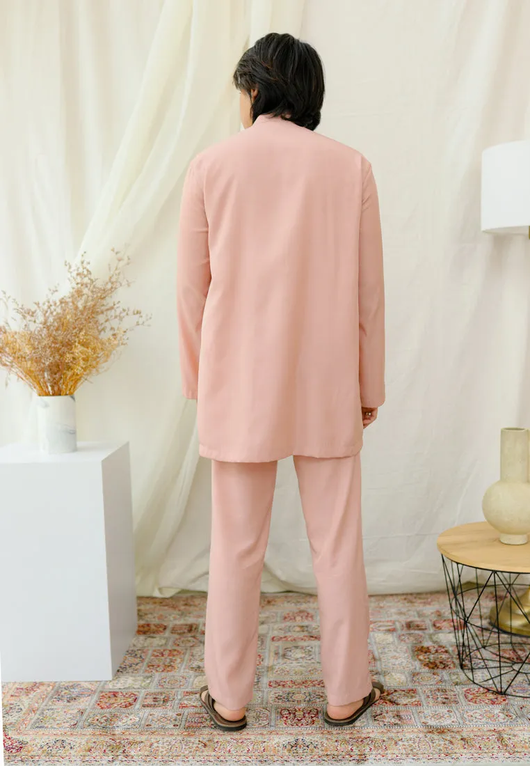 Baju Melayu Daisy Men (Soft Pink)