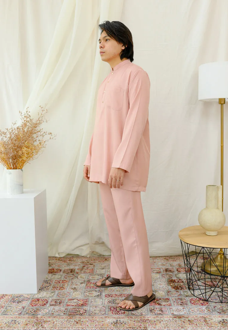 Baju Melayu Daisy Men (Soft Pink)