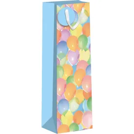 Balloons on Blue Bottle Gift Bag