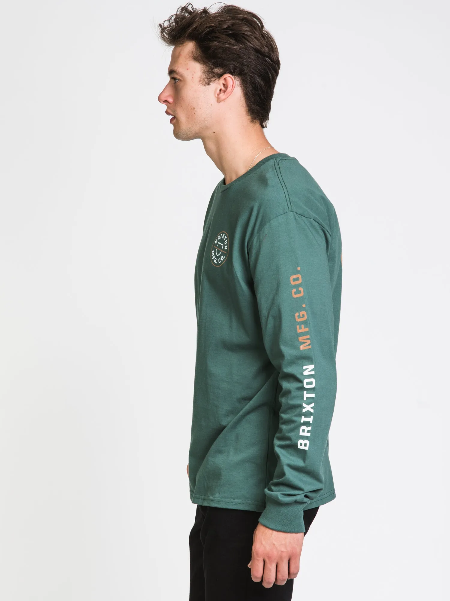 BRIXTON CREST LONG SLEEVE TEE - CLEARANCE