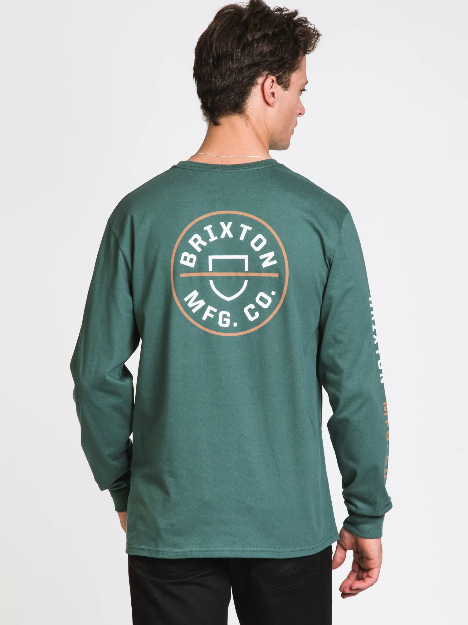 BRIXTON CREST LONG SLEEVE TEE - CLEARANCE