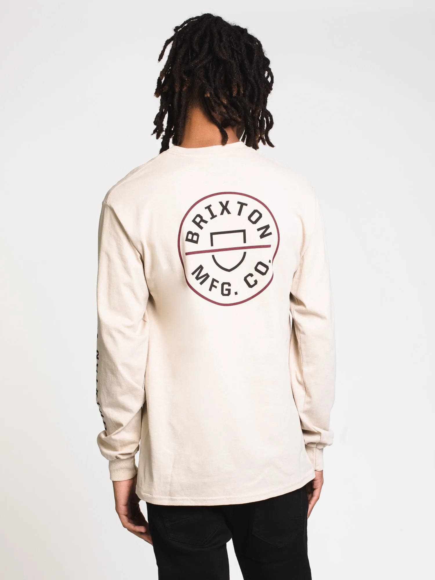 BRIXTON CREST LONG SLEEVE TEE  - CLEARANCE