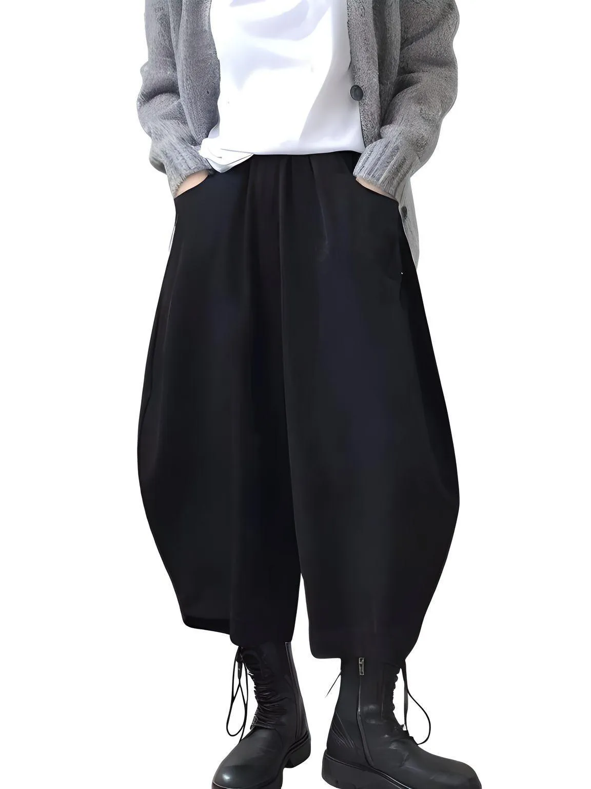 Casual Women's Harem Pants High Waisted Trousers Retro Loose Bloomers Women's Oversize Pants Baggy