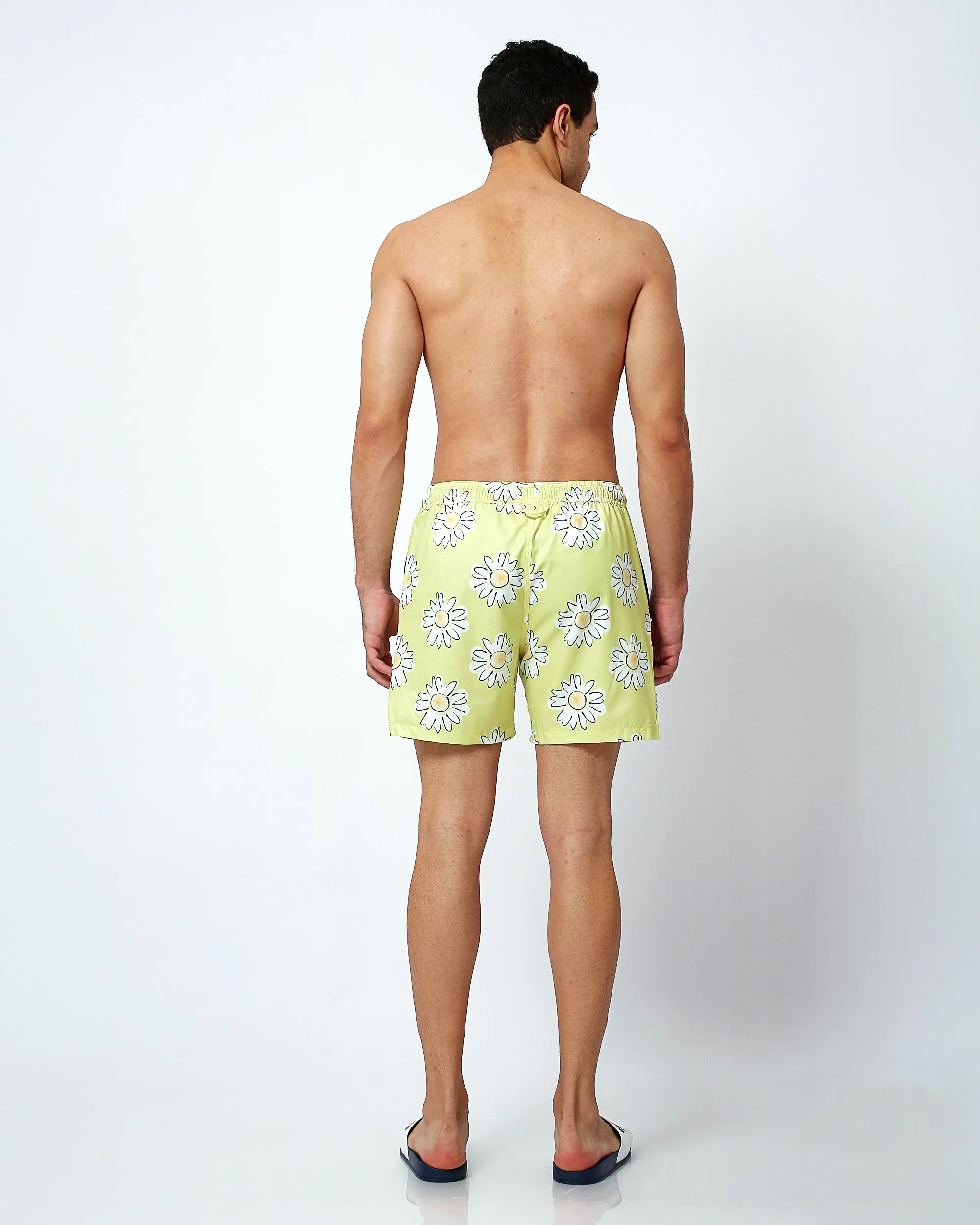 Daisies - Swim Shorts with Waterproof Pocket