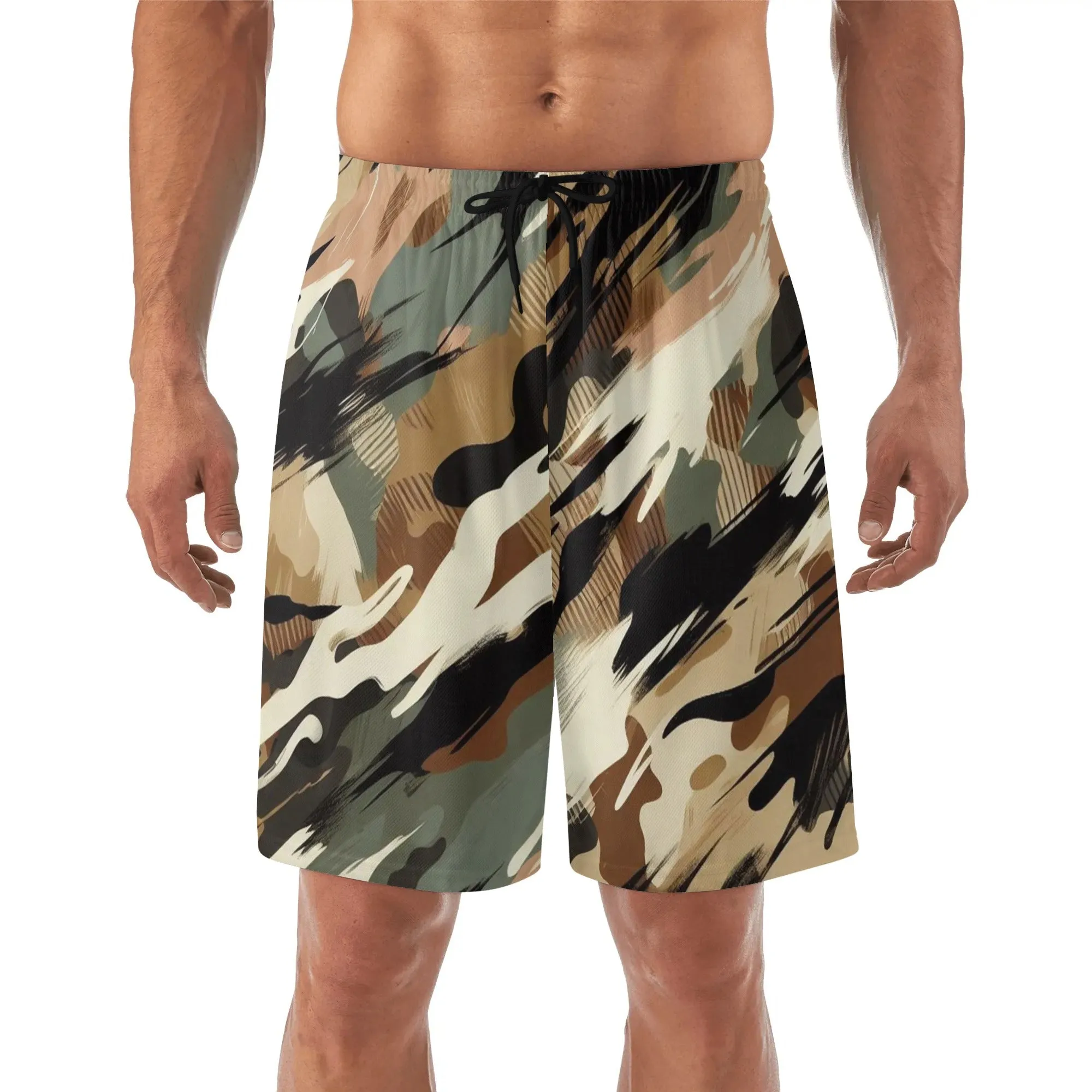 Designer Mens Lightweight Hawaiian Beach Shorts|Resort Wear