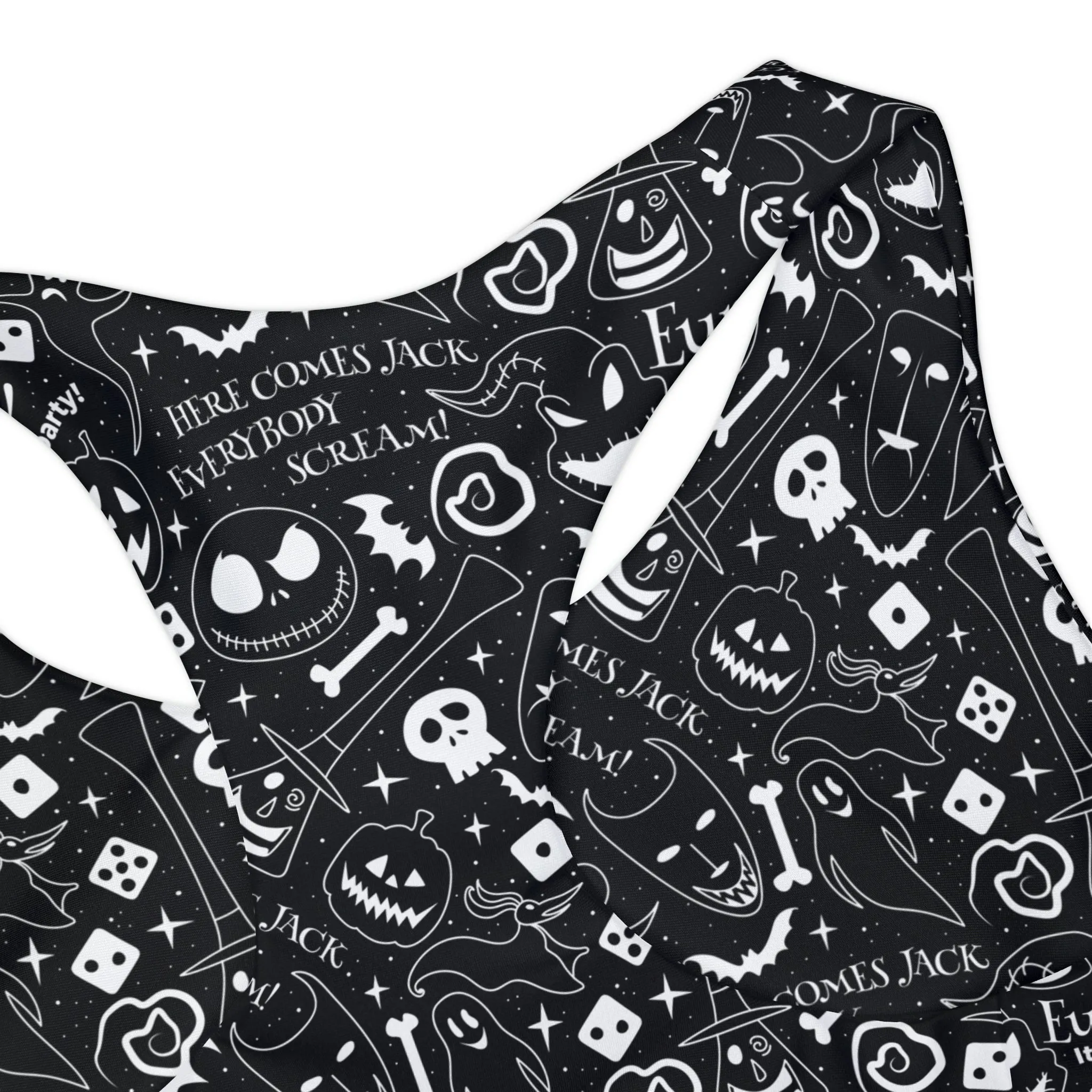 Disney Nightmare Before Christmas Everybody Scream Girls Two Piece Swimsuit