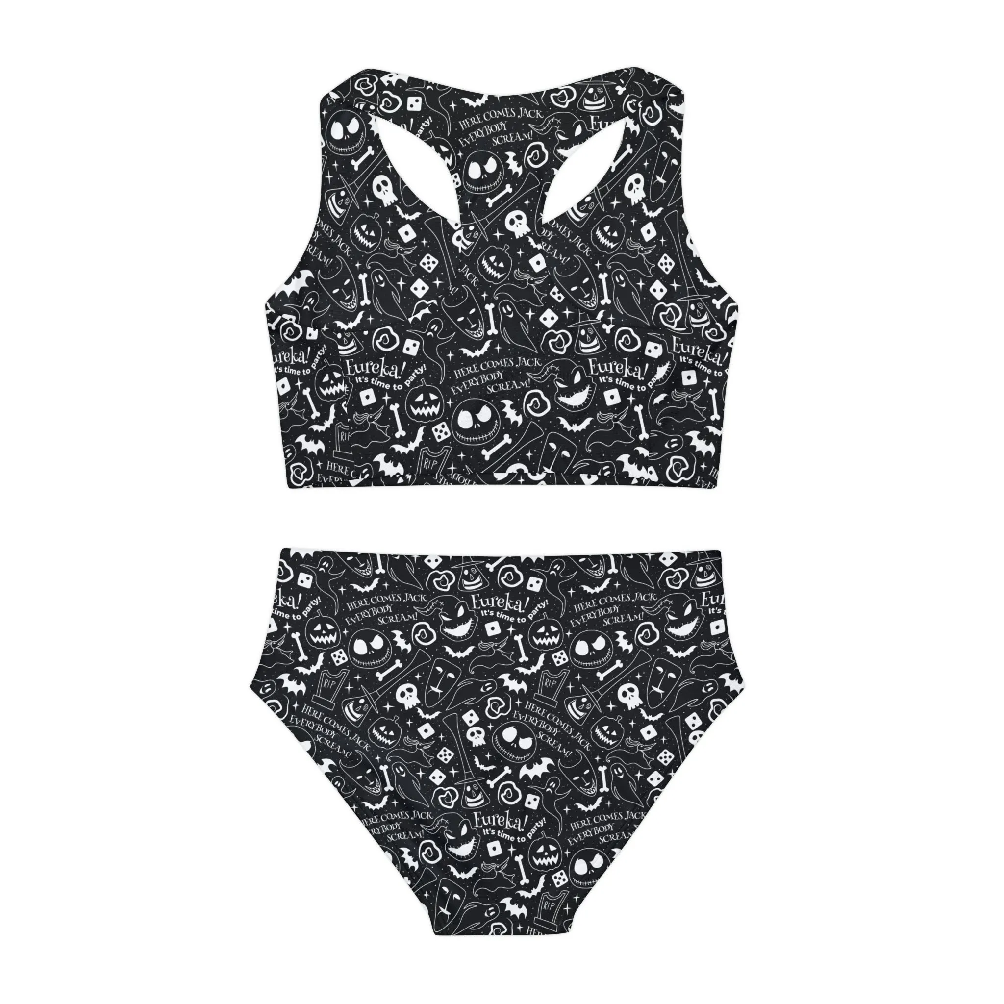 Disney Nightmare Before Christmas Everybody Scream Girls Two Piece Swimsuit