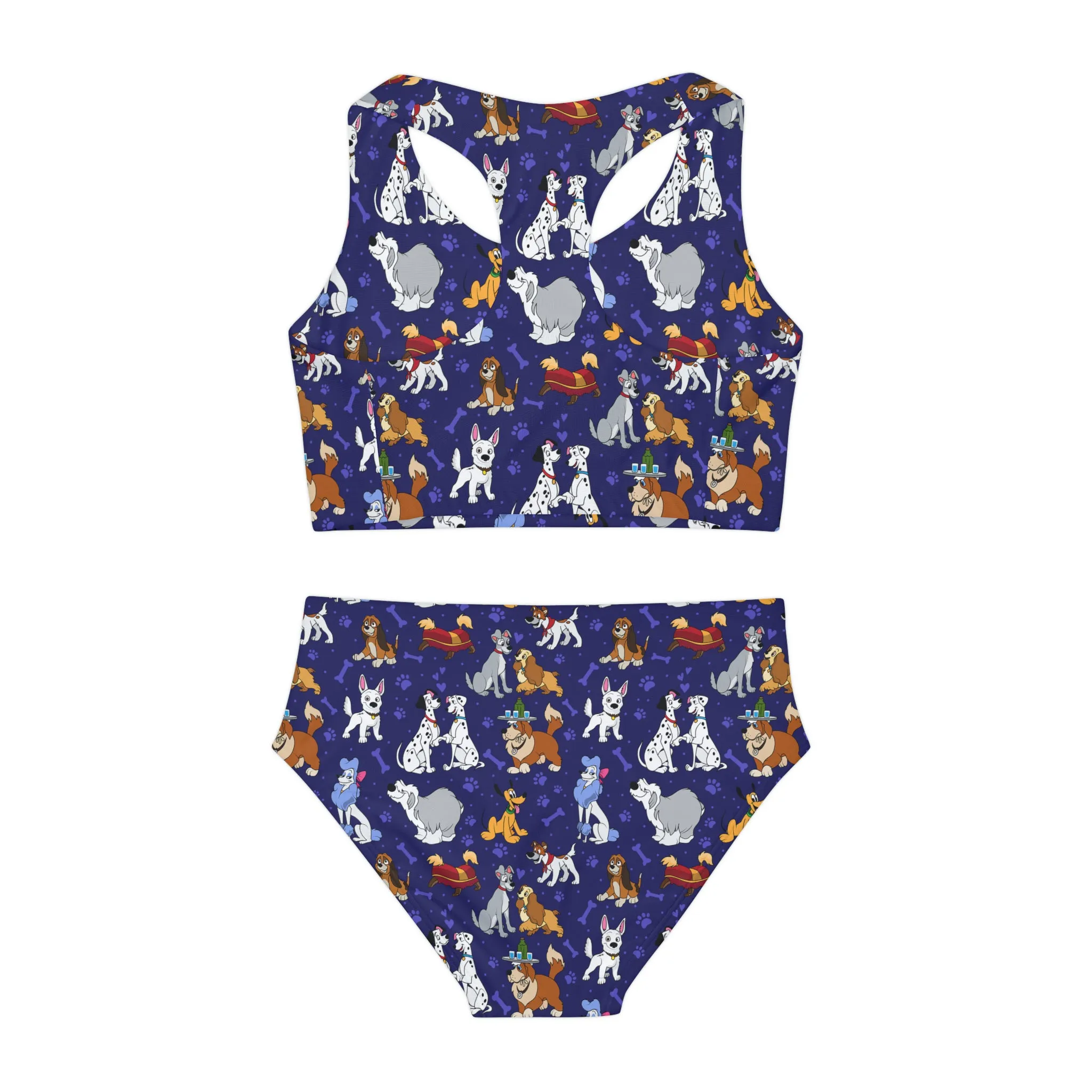 Dog Favorites Girls Two Piece Swimsuit