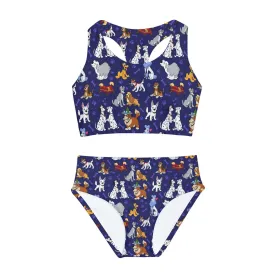 Dog Favorites Girls Two Piece Swimsuit