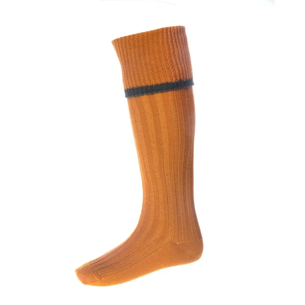 Estate Field Sock Ochre by House of Cheviot