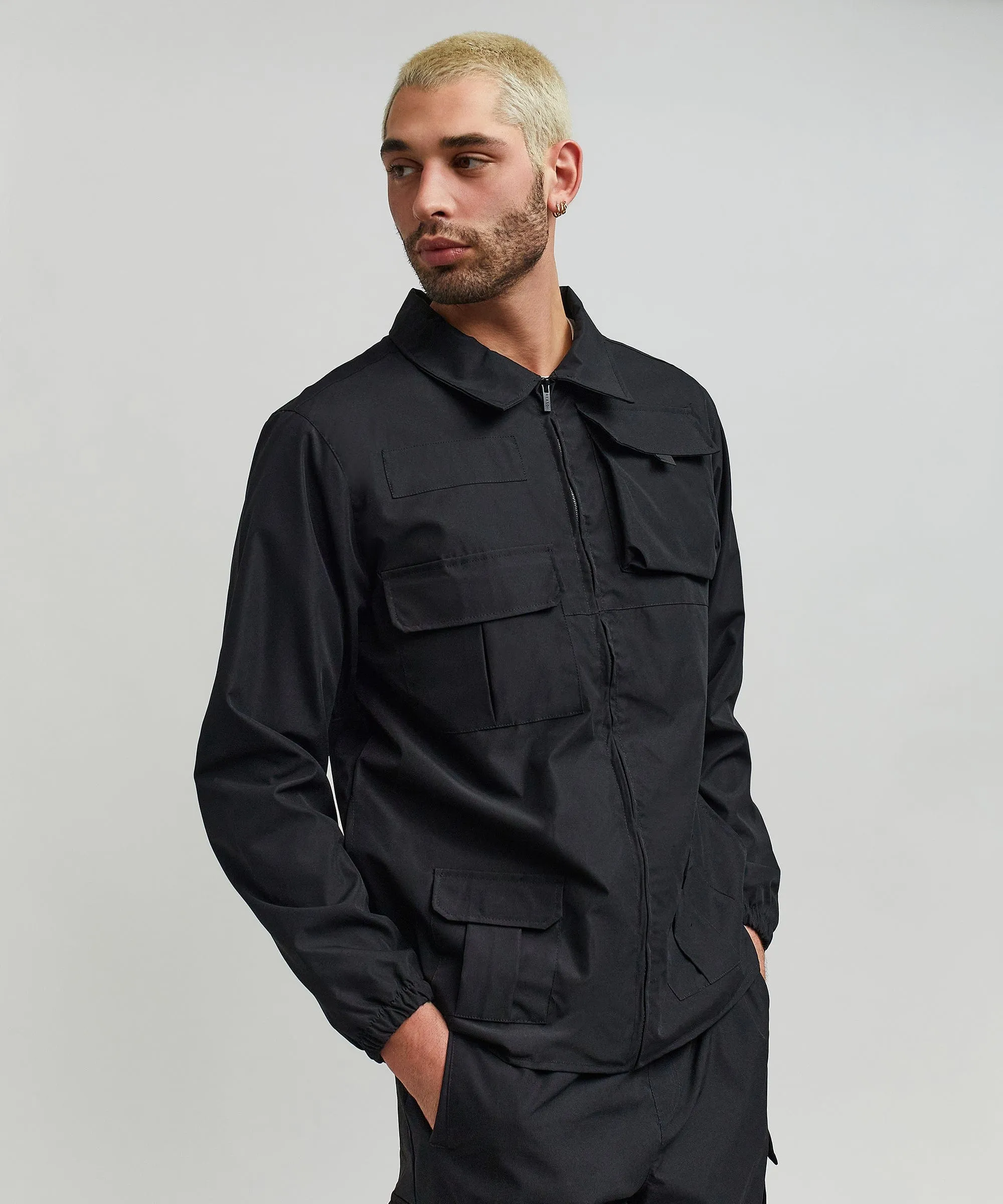 Explorer Utility Twill Jacket - Black