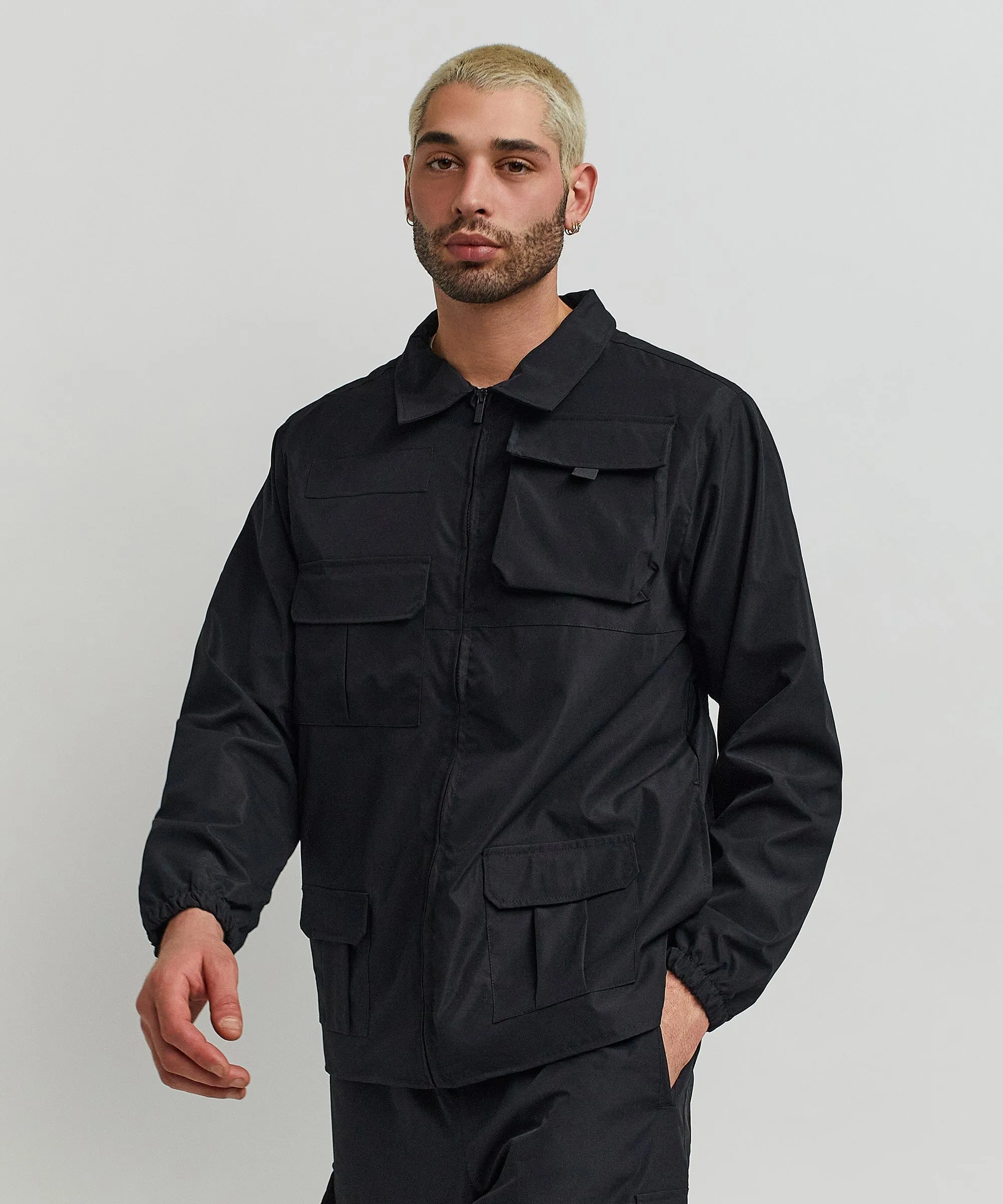 Explorer Utility Twill Jacket - Black