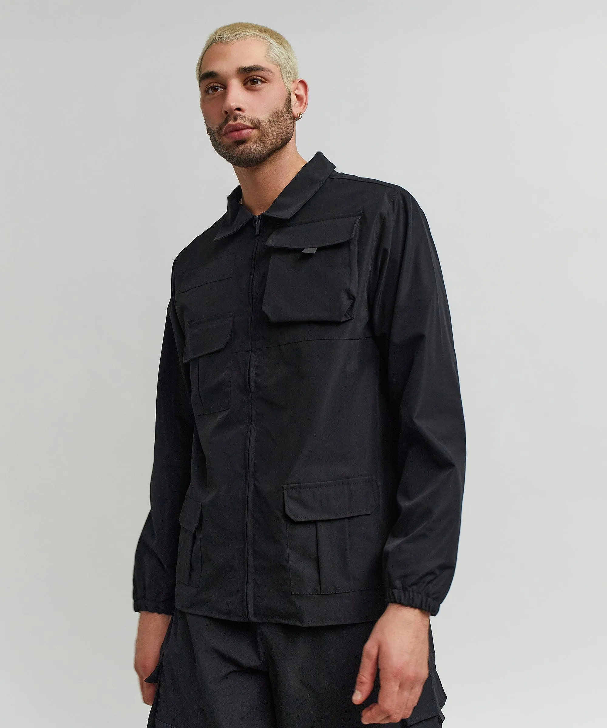 Explorer Utility Twill Jacket - Black