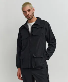 Explorer Utility Twill Jacket - Black