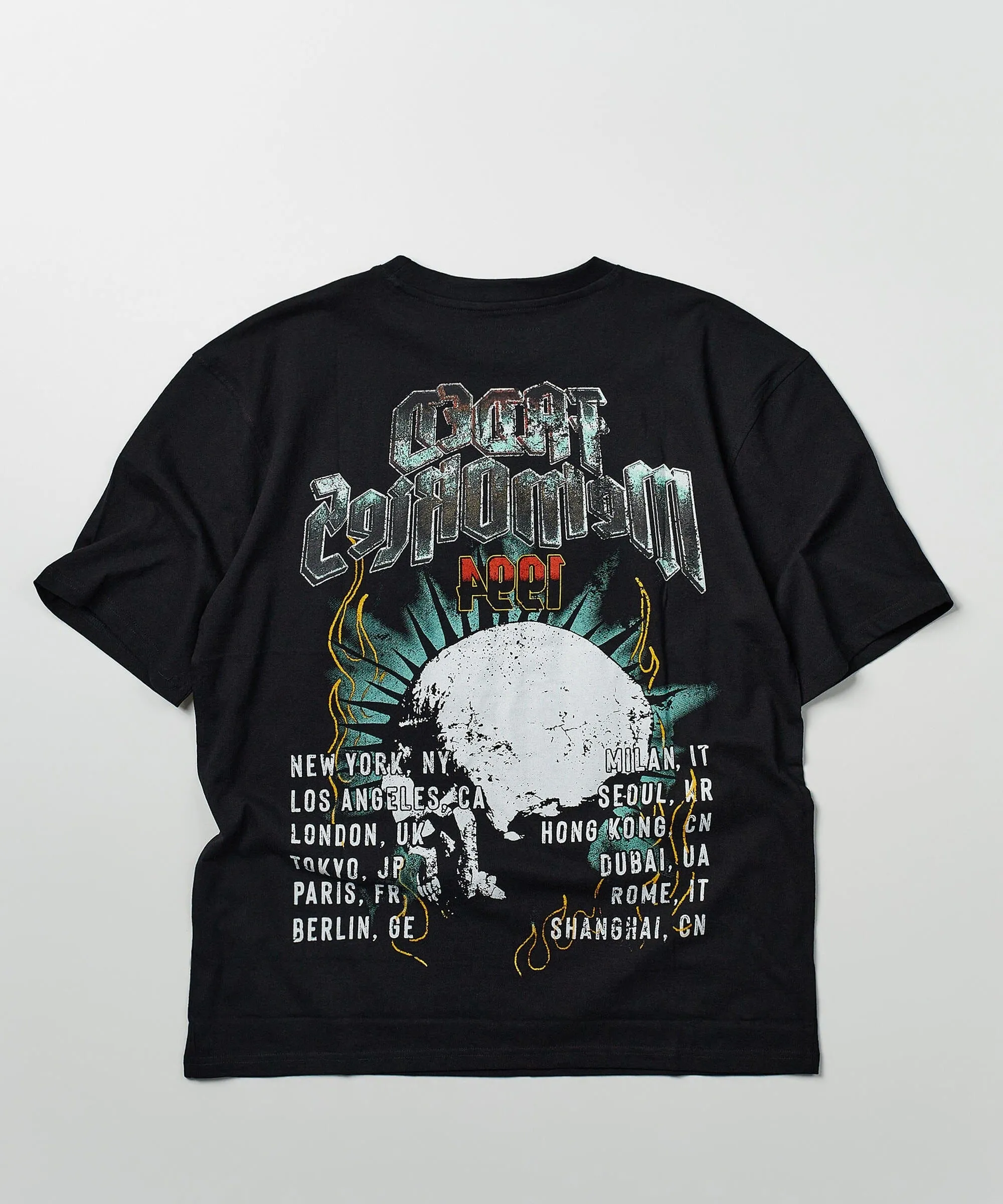 Faded Memories Tour Oversized Short Sleeve Tee - Black