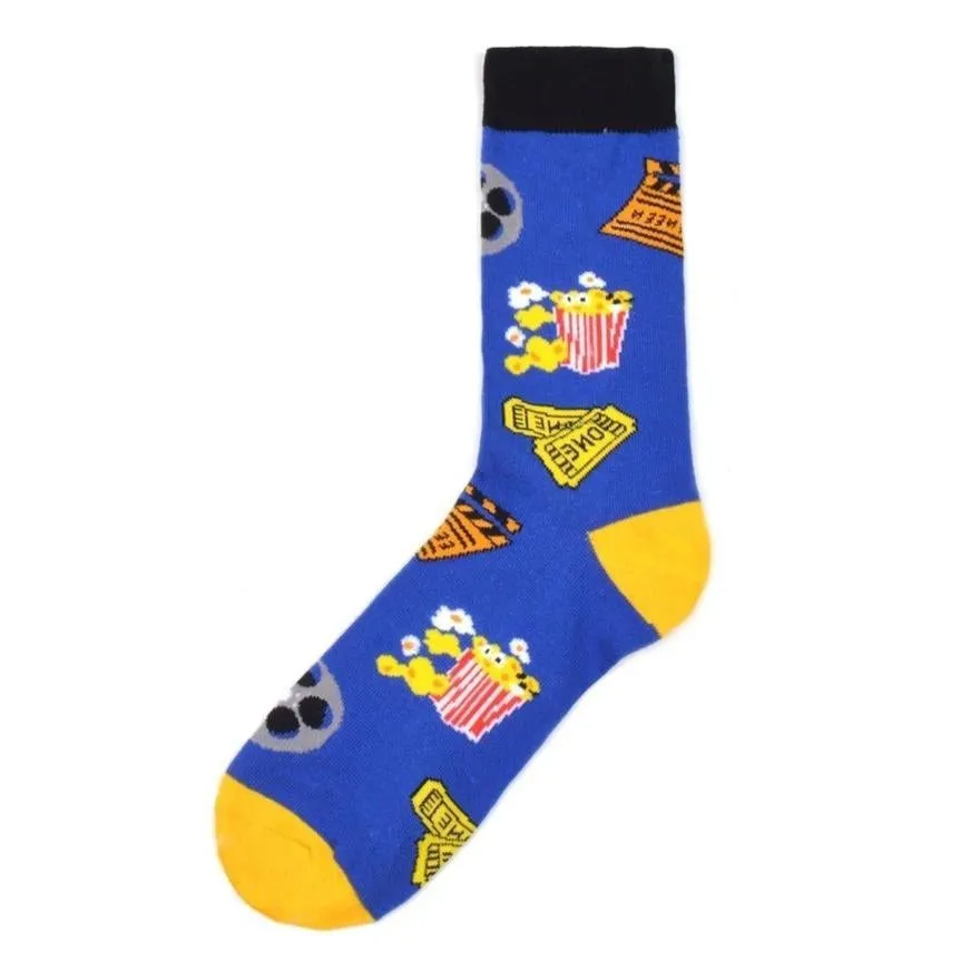 Food Socks Movie Popcorn