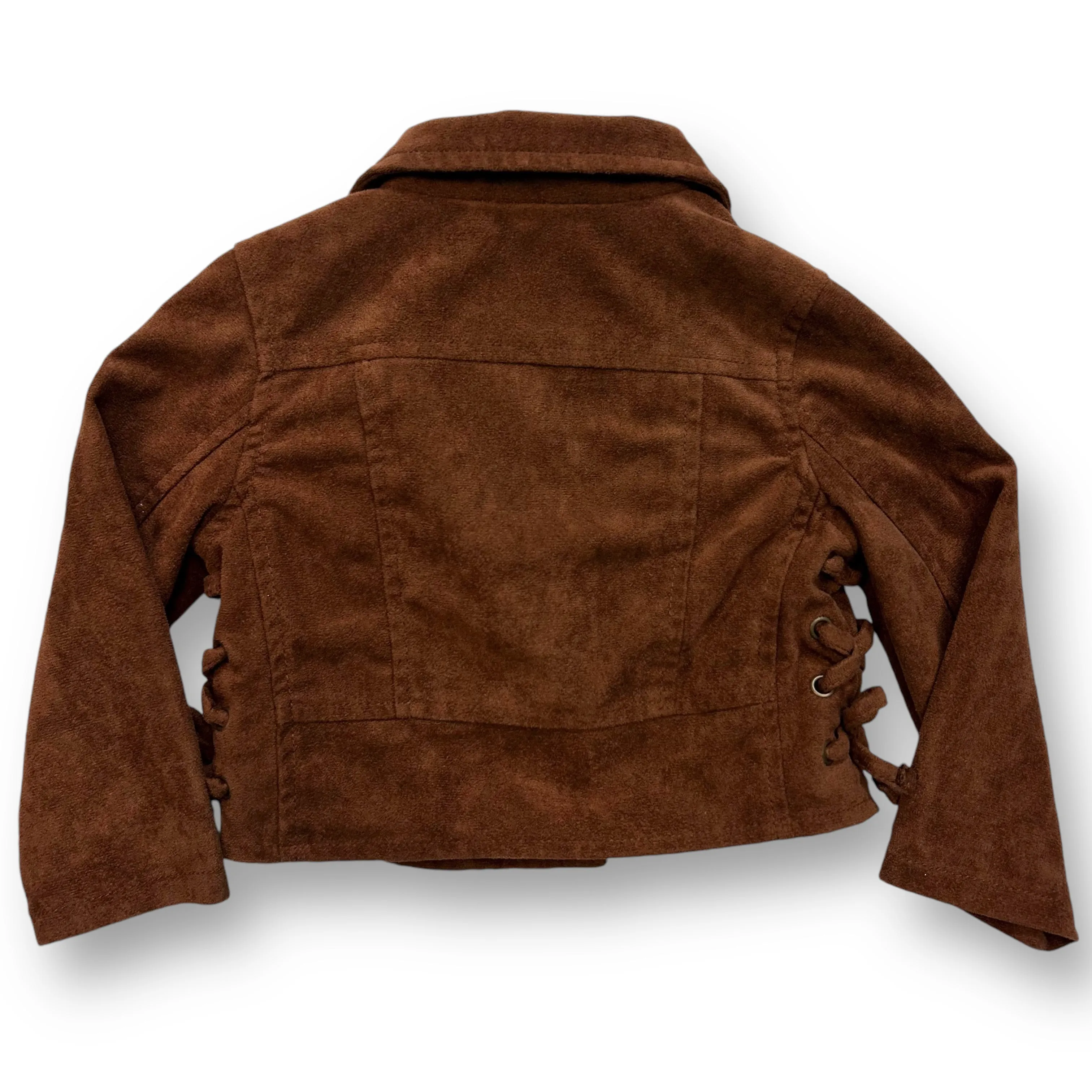 Girls OshKosh Size 18 Months Brown Suede Zippered Jacket