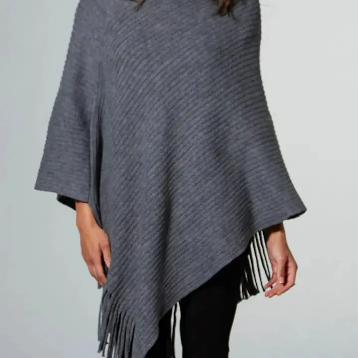 Gray Riley Poncho