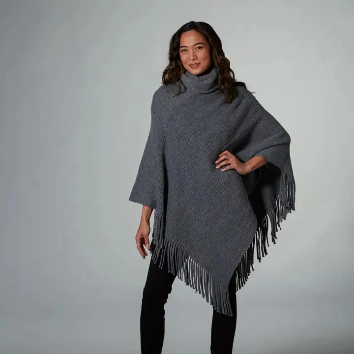 Gray Riley Poncho