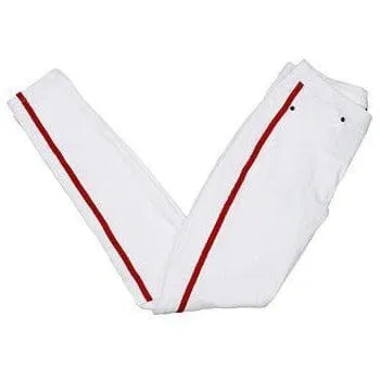 Hue Racer Stripe Denim Leggings-White,Black or Navy with Stripe!