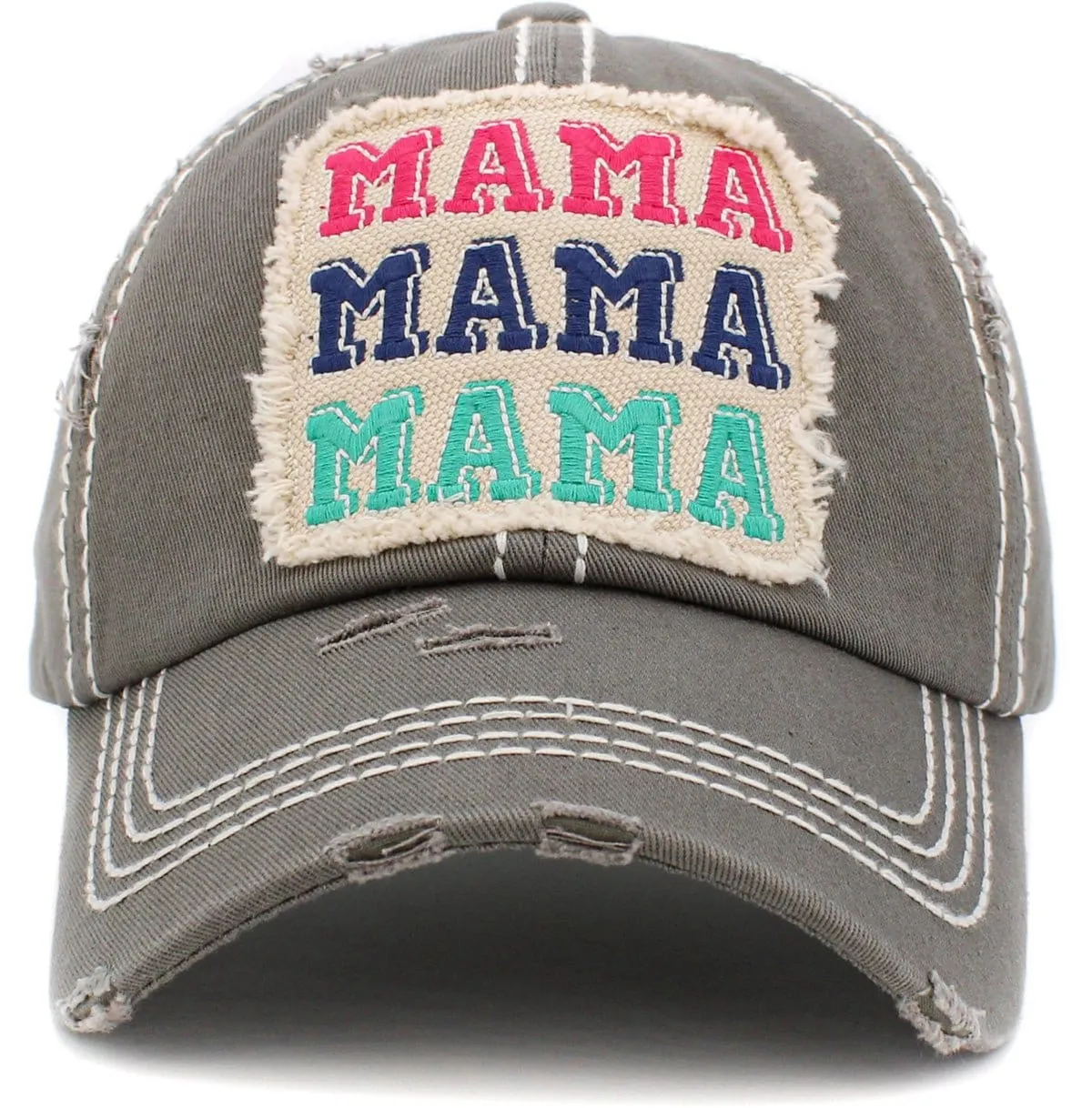 KBV1433 "MAMA MAMA MAMA" Vintage Washed Ball Cap