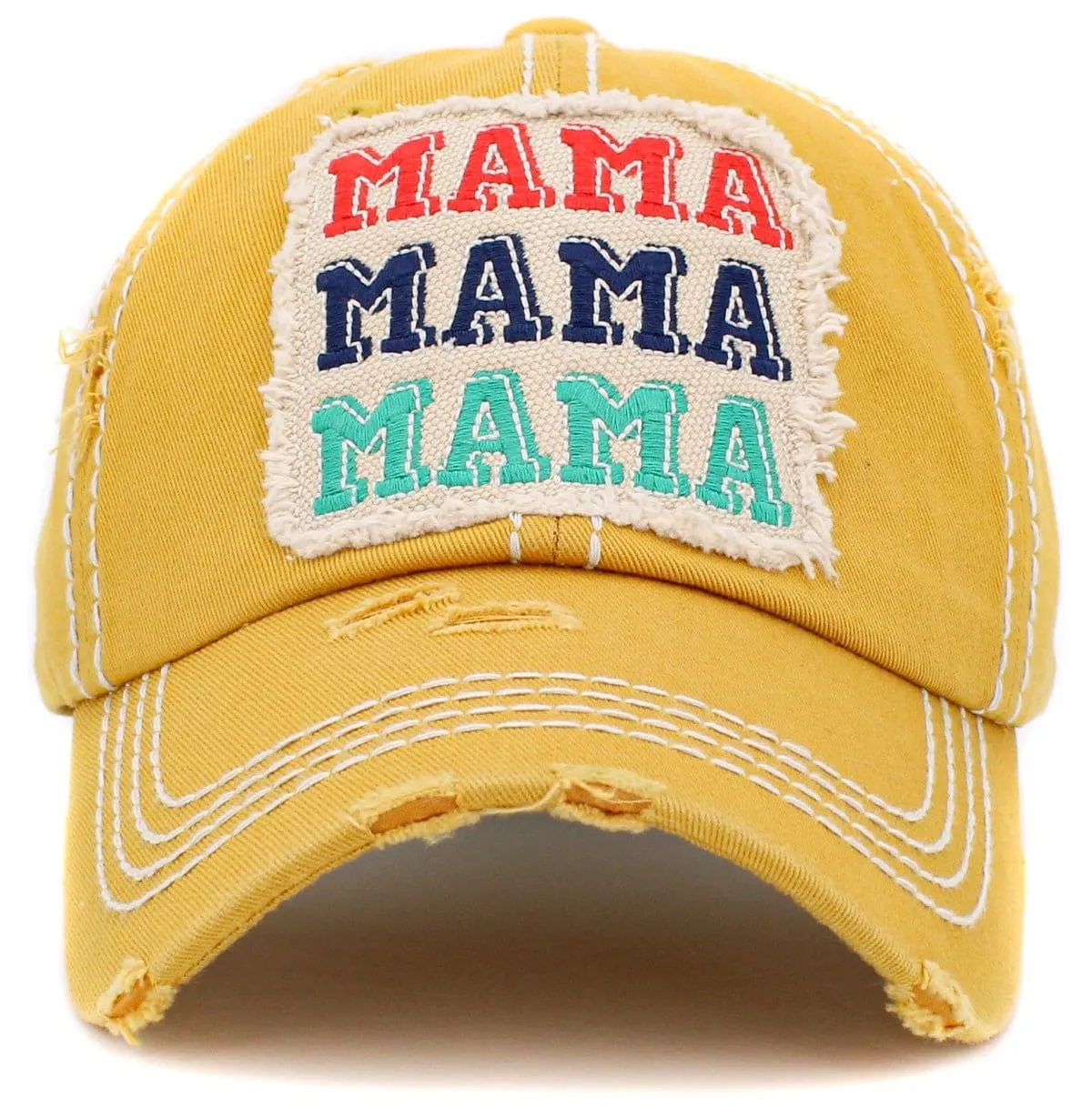 KBV1433 "MAMA MAMA MAMA" Vintage Washed Ball Cap