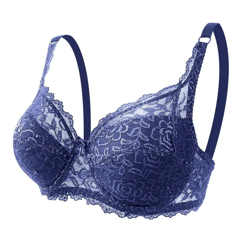 Lace Plus Size Bra Underwear Adjustable Push Up Comfortable Women Bra