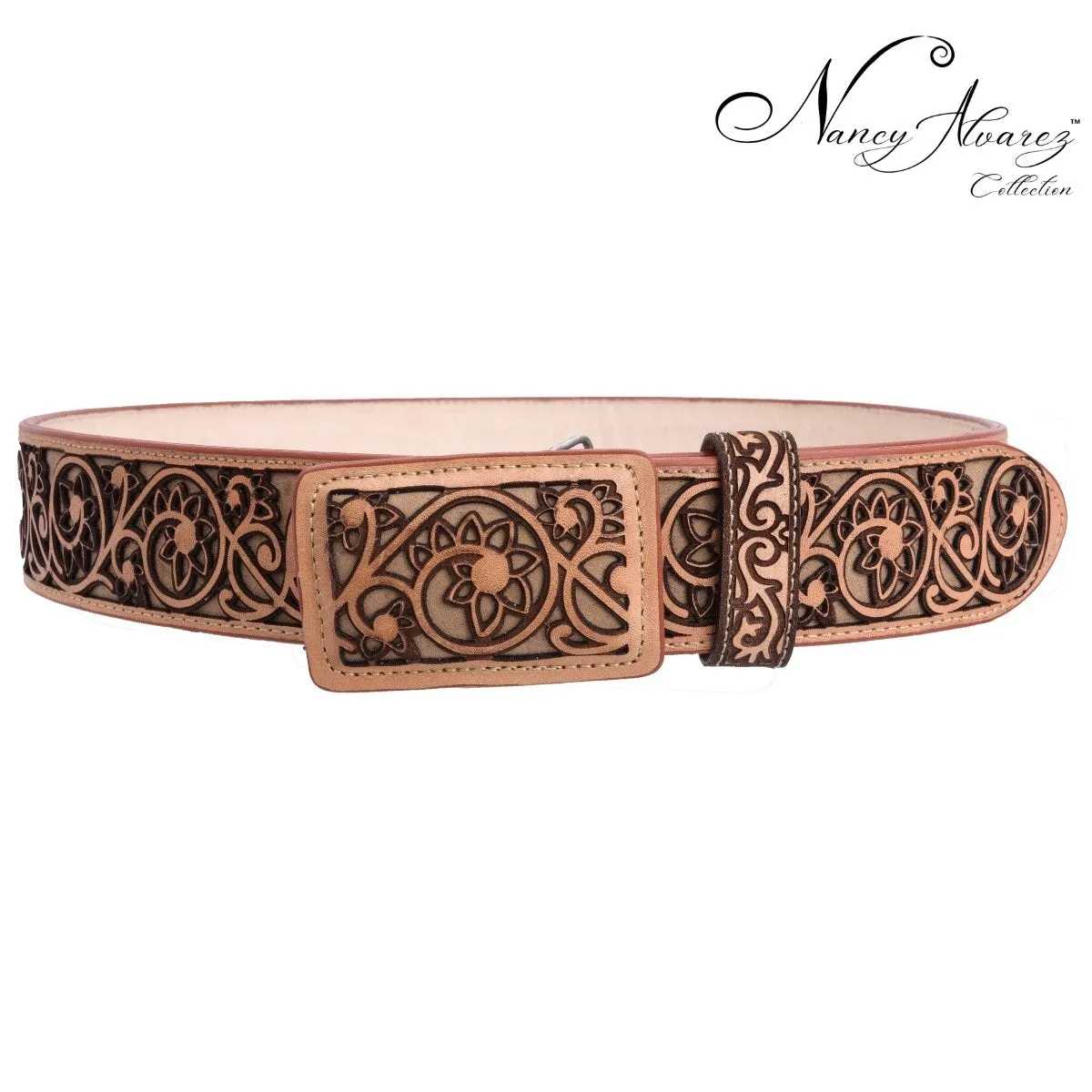 Leather Belt NA-WD1569-1524 Cinturon de Piel