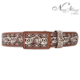 Leather Belt NA-WD1591-1525 Cinturon de Piel