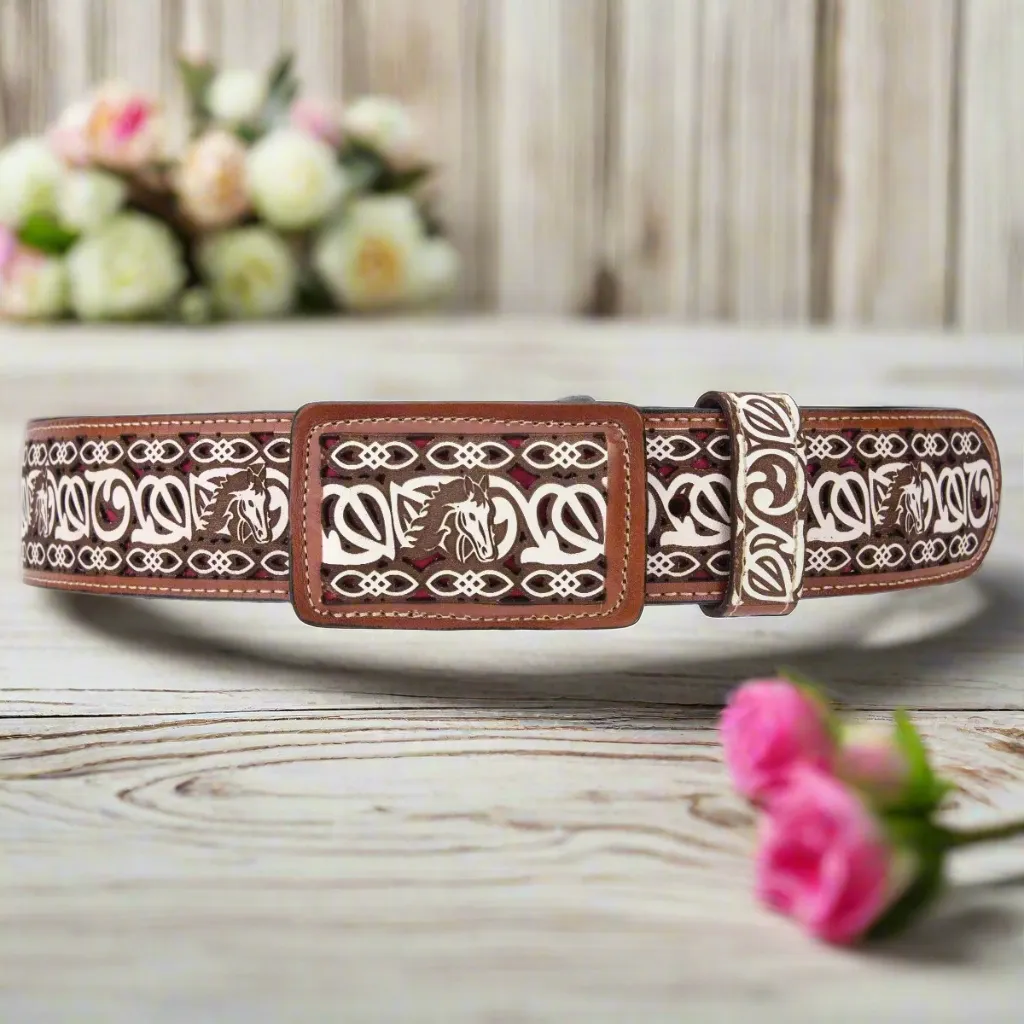 Leather Belt NA-WD1591-1525 Cinturon de Piel