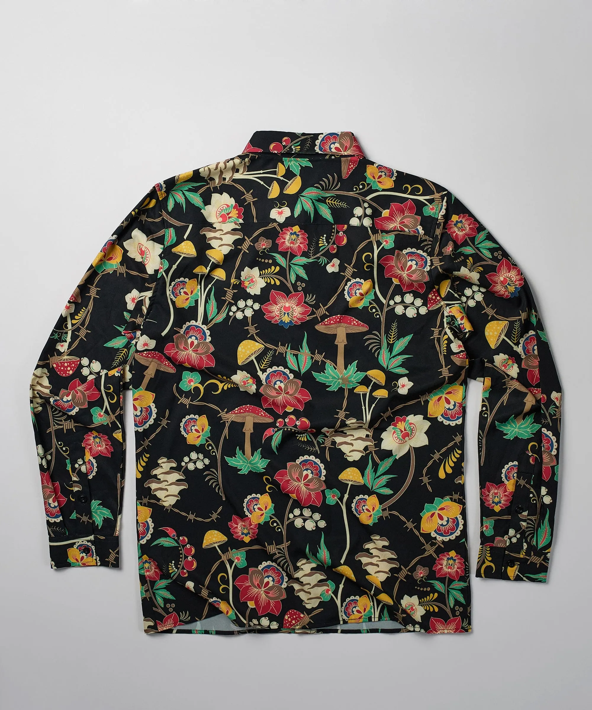 Mushroom Woven Long Sleeve Shirt - Multi