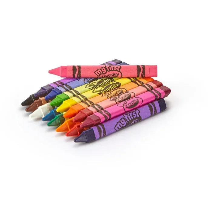 My First Washable Tripod Grip Crayons, 16 Count