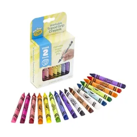 My First Washable Tripod Grip Crayons, 16 Count