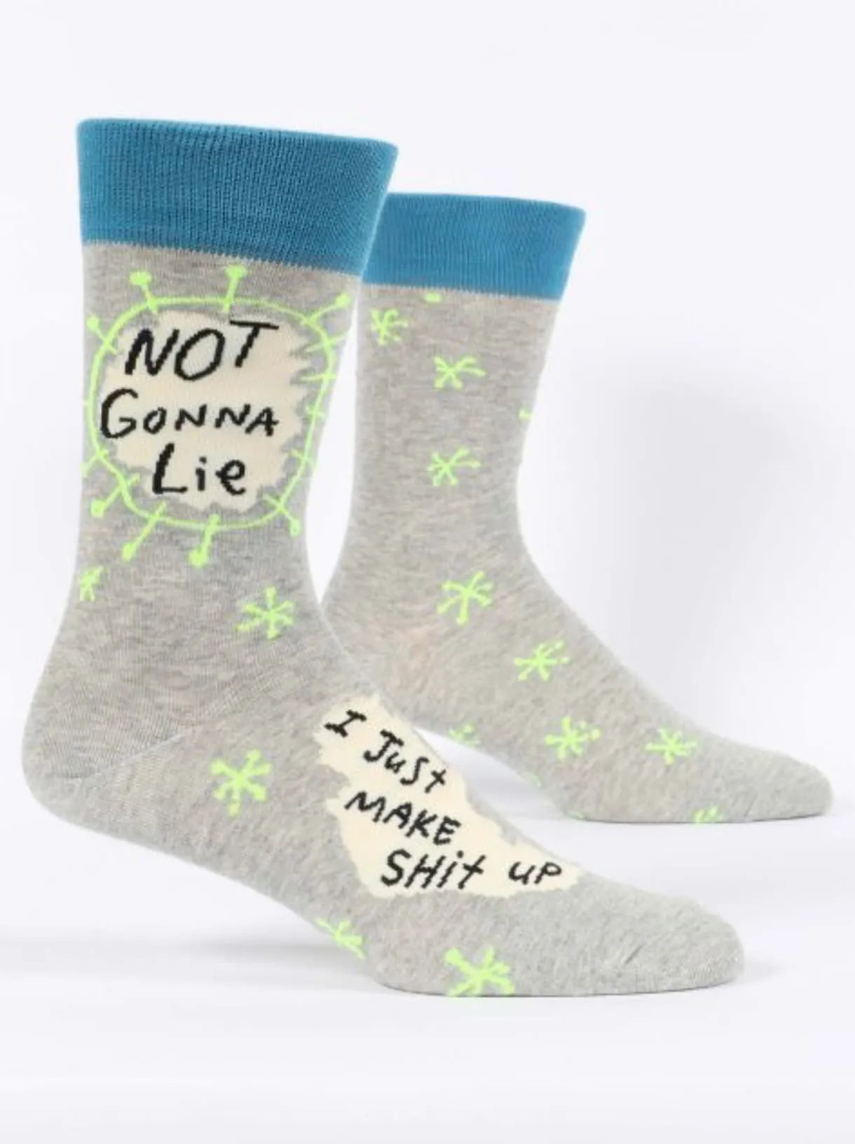 Not Gonna Lie, I Just Make Shit Up Men's Crew Sock