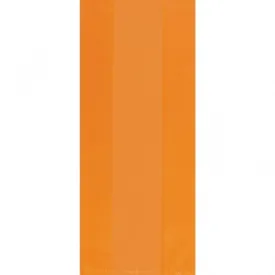 Orange Translucent Party Bags Large | 25ct.