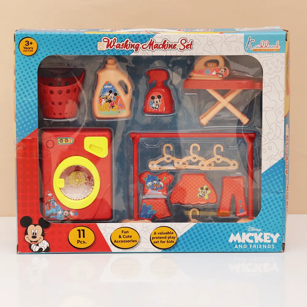 Original Mickey Washing Machine Set - 11 Pieces | Licensed Disney Toy (3-6 Years)