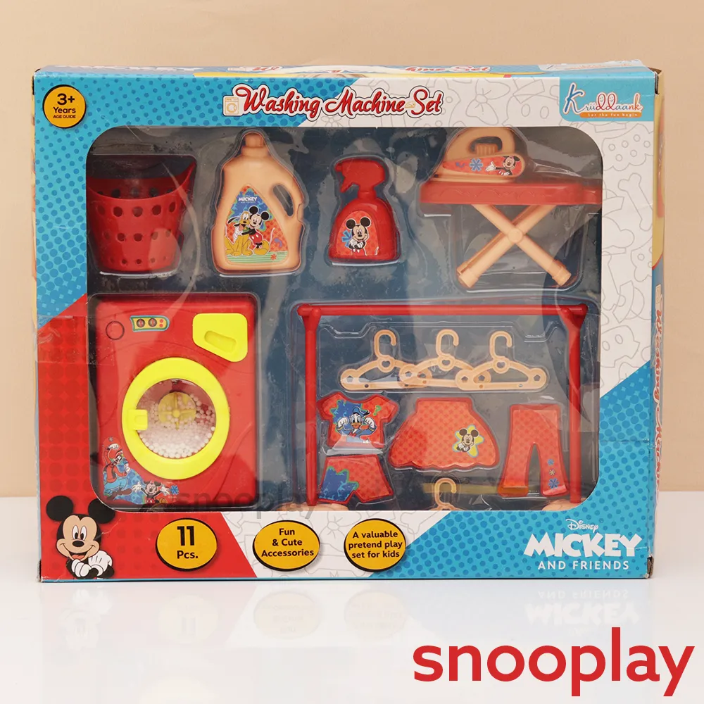 Original Mickey Washing Machine Set - 11 Pieces | Licensed Disney Toy (3-6 Years)