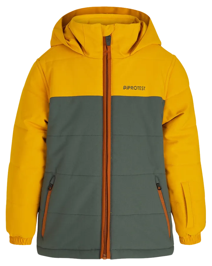 Protest Nadin Toddler Boys Snow Jacket - Dark Yellow - 2023