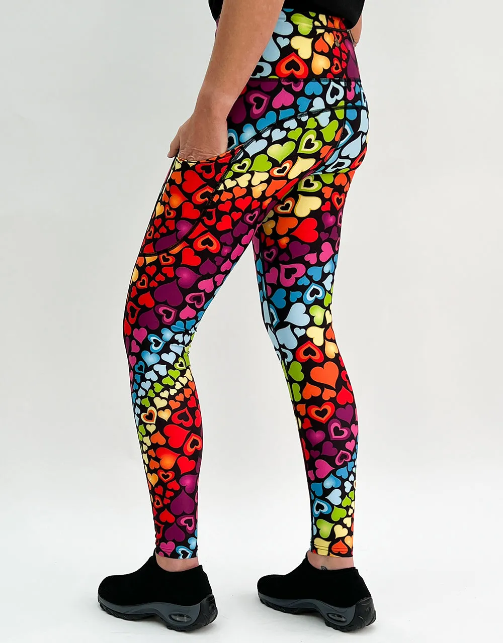 Rainbow Hearts Activewear   Pockets