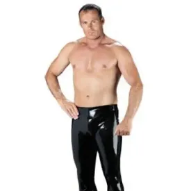 Rimba Rubber Secrets Long Black Trousers for Men