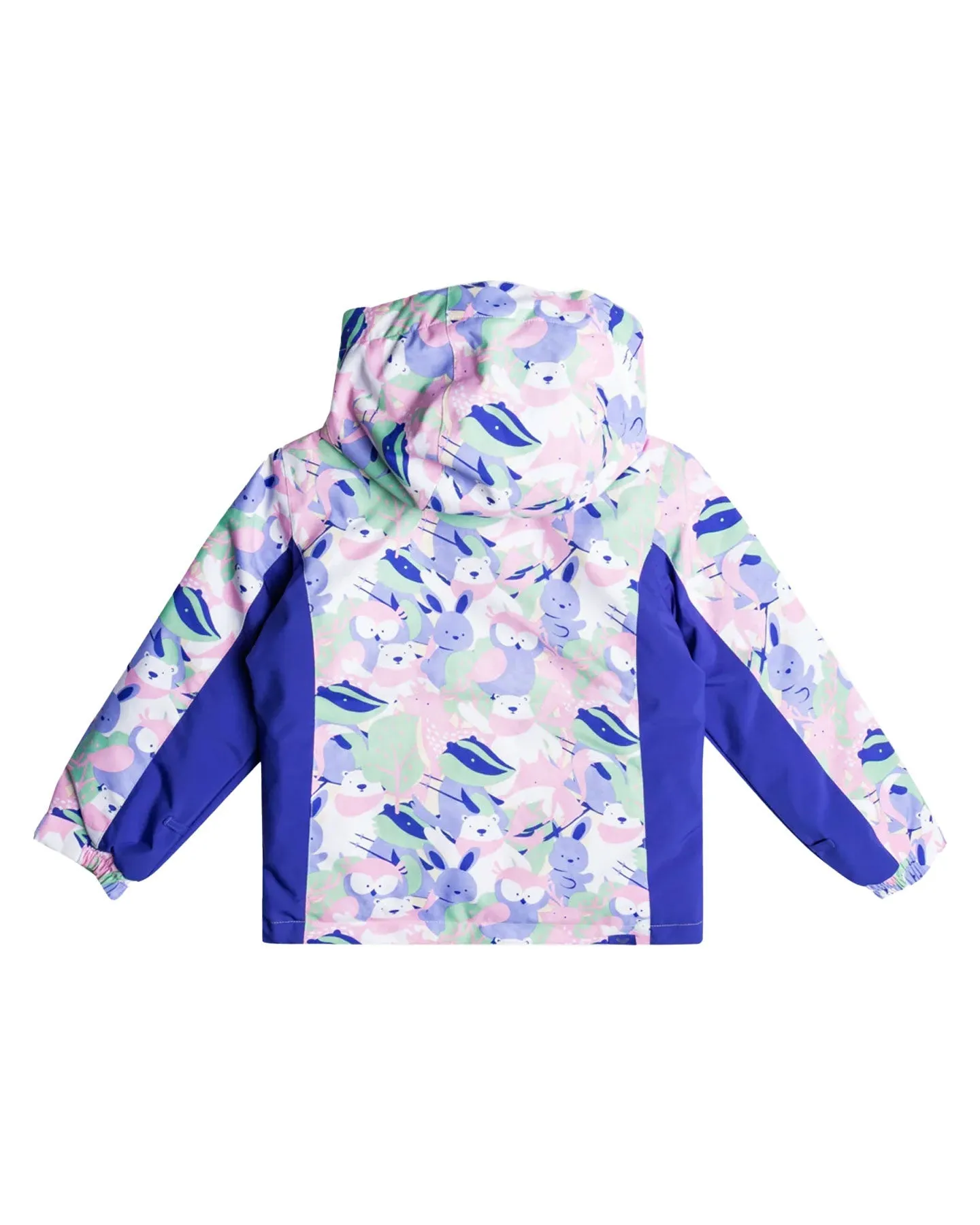 Roxy Girls' 2-7 Snowy Tale Technical Snow Jacket - Bright White / Mountains Locals