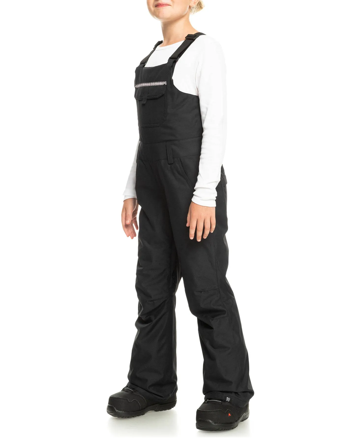 Roxy Girls' 8-16 Non Stop Technical Snow Bib Pants - True Black