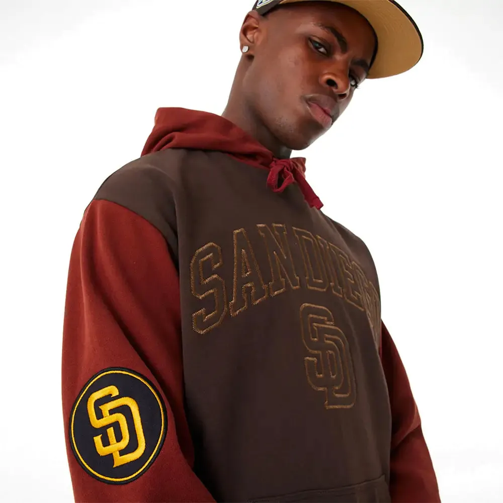 San Diego Padres Mlb Heritage Brown Oversized Hoodie