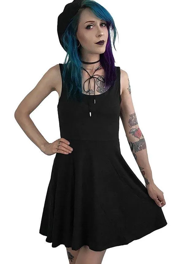 Simple | SKATER DRESS**