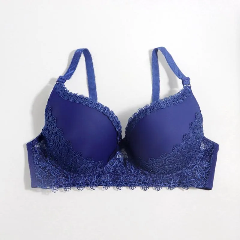 Solid Color Women Large Size Bra 38D 40D 42D 44D 46D 48D Femme Plus Size Lingerie Underwire Mold Cup Bra