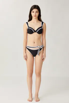 Sylphide | Mallory Black And White Two-Piece Bikini Set