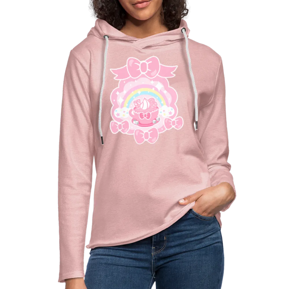 Teatime Fantasy Unisex Pink Lightweight Cotton - Polyester Blend Hoodie