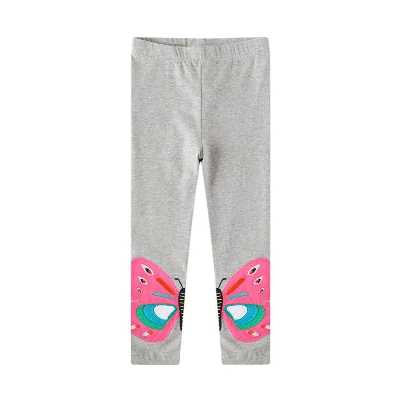 Toddler Girl's Butterfly Embroidered Leggings